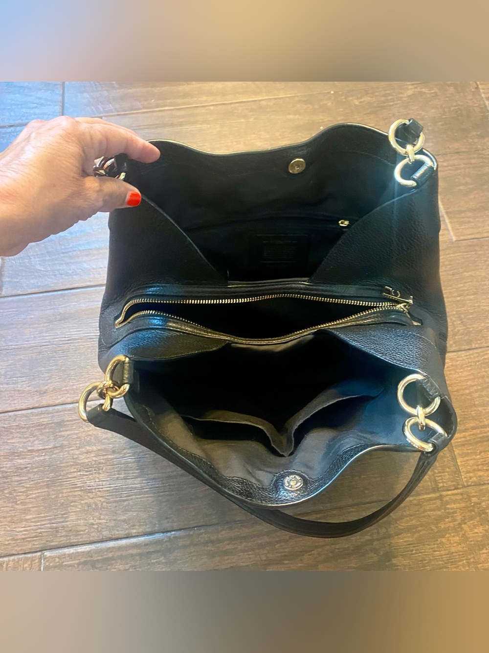 Coach Lexy Shoulder Bag with Studs (Style F66874 - Picture 9 of 10